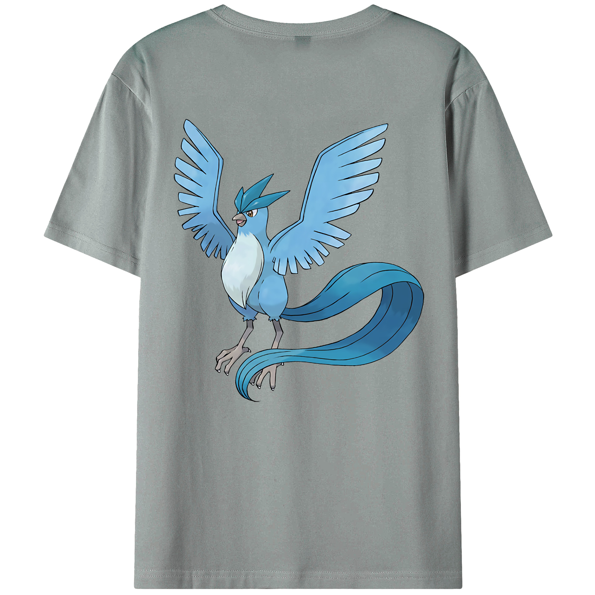 （画像用） ポケットモンスター Pokémon 綿100％ メンズ半袖Tシャツ（バックプリント） 通気性